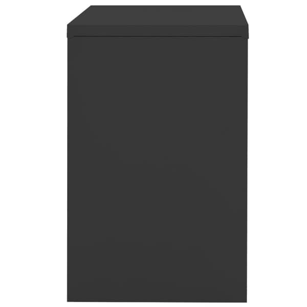 vidaXL Arkistokaappi antrasiitti 90x46x72,5 cm teräs