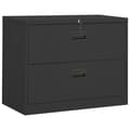 Pikkukuva 11 / 11: vidaXL Arkistokaappi antrasiitti 90x46x72,5 cm teräs