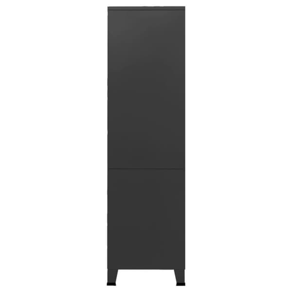 vidaXL industrielt klædeskab 90x50x180 cm metal sort