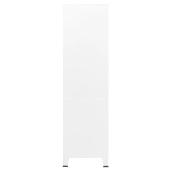 vidaXL industrielt klædeskab 90x50x180 cm metal hvid