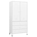 Miniatyrbillede 2 af 11: vidaXL industrielt klædeskab 90x50x180 cm metal hvid