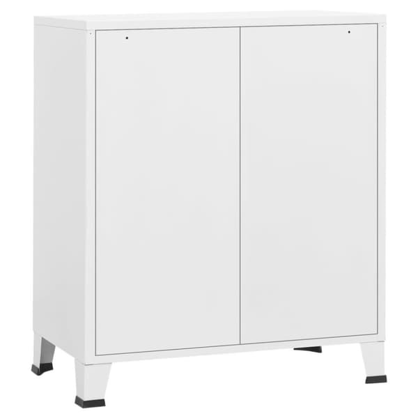 vidaXL industriel kommode 78x40x93 cm metal hvid