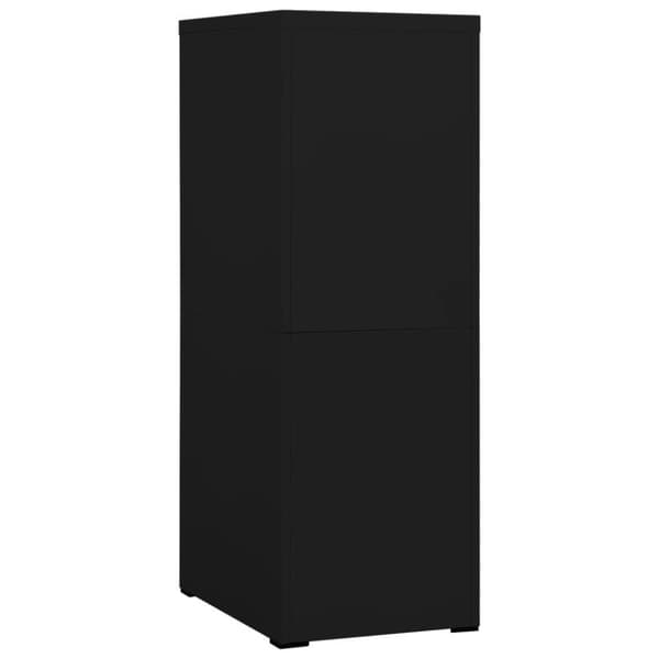 vidaXL arkivskab 46x62x133 cm stål sort