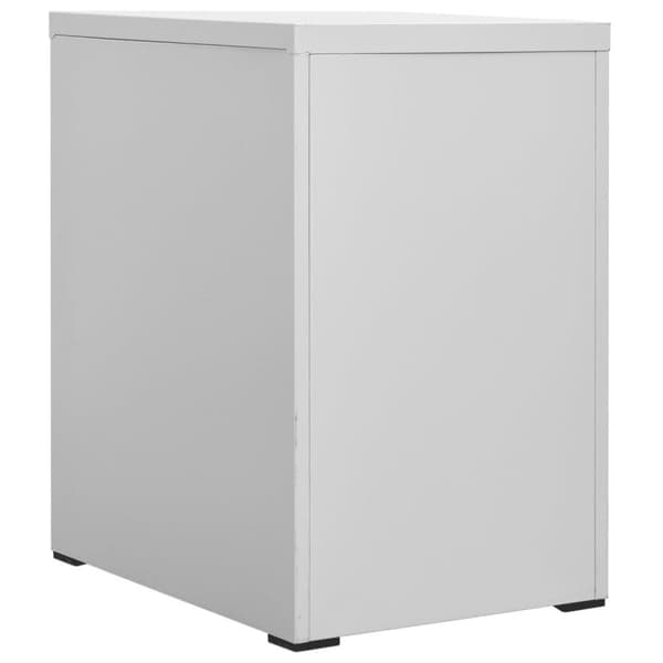 vidaXL Arkivskap 46x62x72,5 cm stål lysegrå