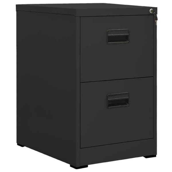 vidaXL Arkivskap 46x62x72,5 cm stål antrasitt
