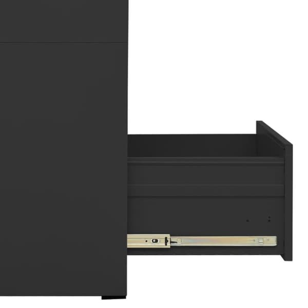 vidaXL arkivskab 46x62x102,5 cm stål antracitgrå