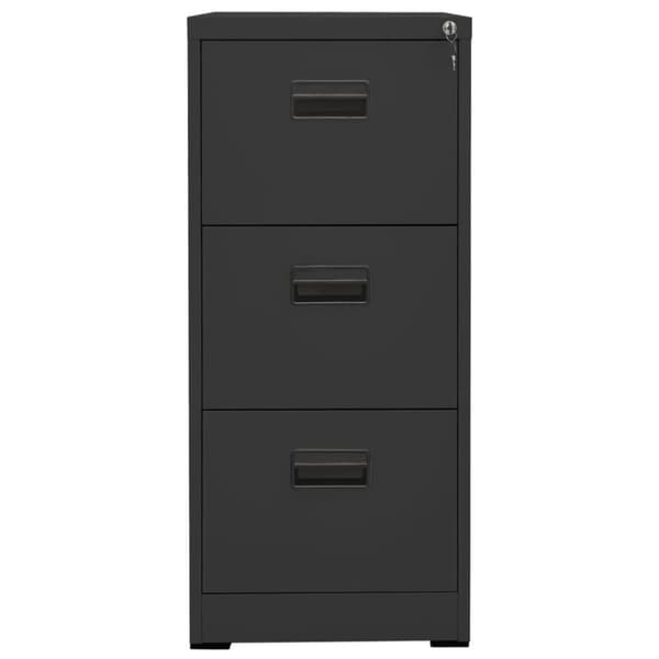 vidaXL arkivskab 46x62x102,5 cm stål antracitgrå