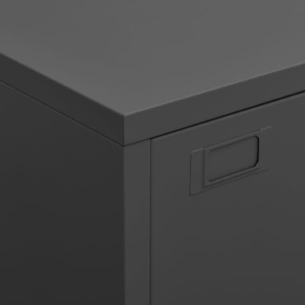 vidaXL Industriell oppbevaringskiste antrasitt 75x40x115 cm metall