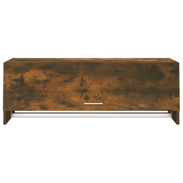 vidaXL garderobeskab 100x32,5x35 cm konstrueret træ røget egetræsfarve