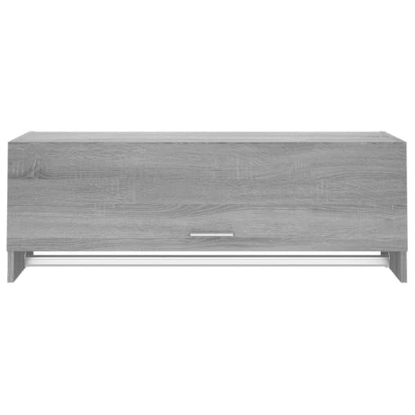 vidaXL garderobeskab 100x32,5x35 cm konstrueret træ grå sonoma-eg