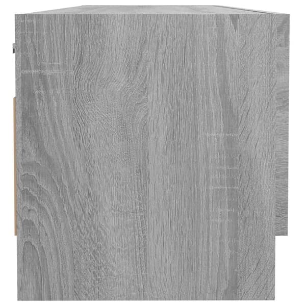 vidaXL garderobeskab 100x32,5x35 cm konstrueret træ grå sonoma-eg