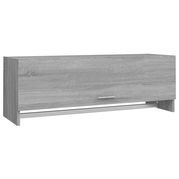 vidaXL garderobeskab 100x32,5x35 cm konstrueret træ grå sonoma-eg