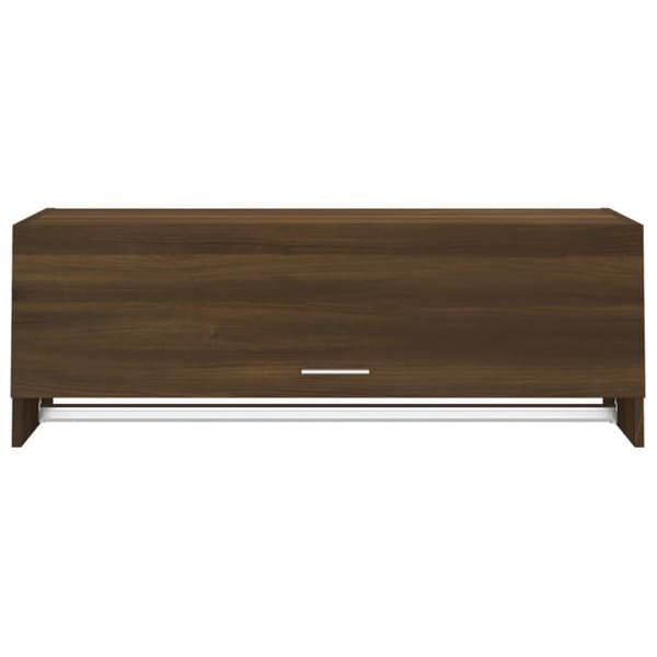 vidaXL Garderobe brun eik 100x32,5x35 cm konstruert tre