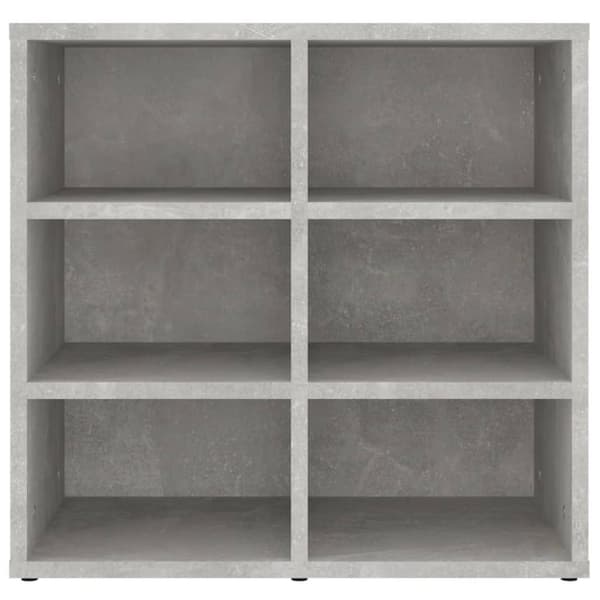 vidaXL Skoskap betonggrå 2 stk 52,5x30x50 cm