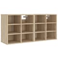 Miniatyrbilde 3 av 11: vidaXL Skoskap sonoma eik 2 stk 52,5x30x50 cm