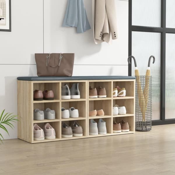 vidaXL Skoskap sonoma eik 2 stk 52,5x30x50 cm