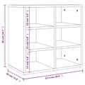 Miniatyrbilde 11 av 11: vidaXL Skoskap sonoma eik 2 stk 52,5x30x50 cm