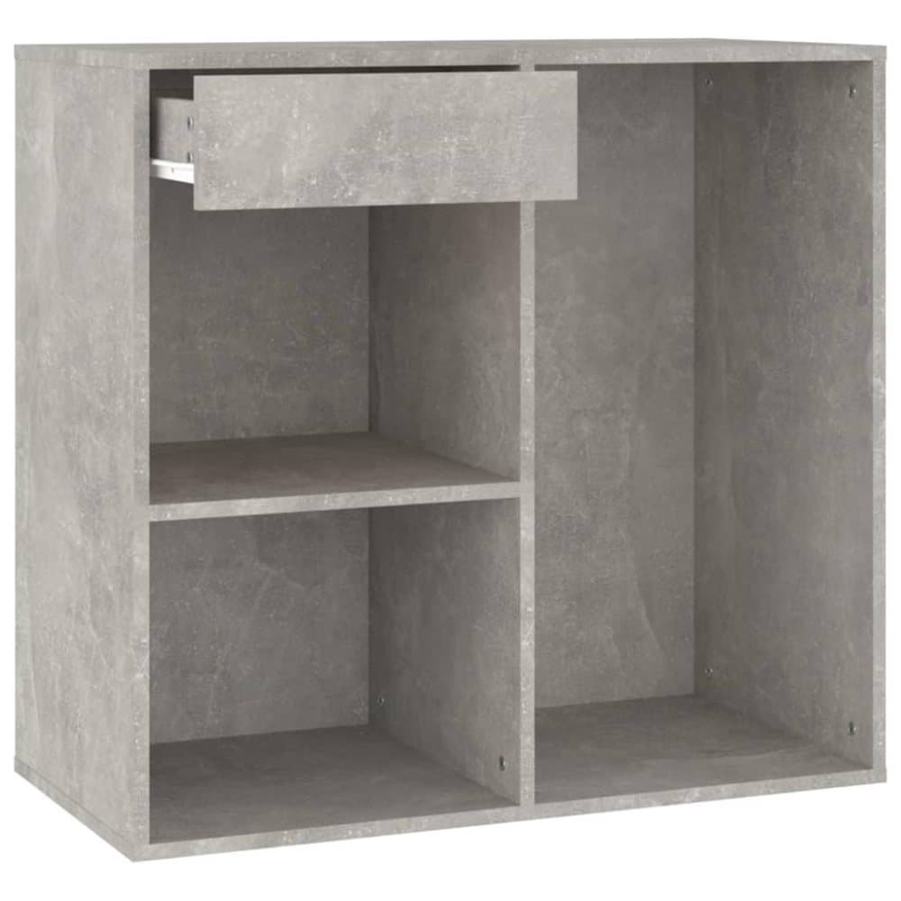 vidaXL Sminkskåp betonggrå 80x40x75 cm konstruerat trä
