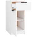 Miniatyrbilde 7 av 11: vidaXL Skrivebordskap hvit 33,5x50x75 cm konstruert tre