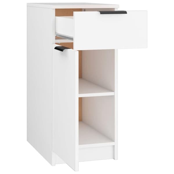 vidaXL Skrivebordskap hvit 33,5x50x75 cm konstruert tre