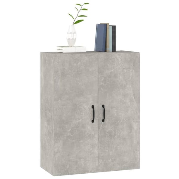 vidaXL Väggskåp betonggrå 69,5x34x90 cm konstruerat trä