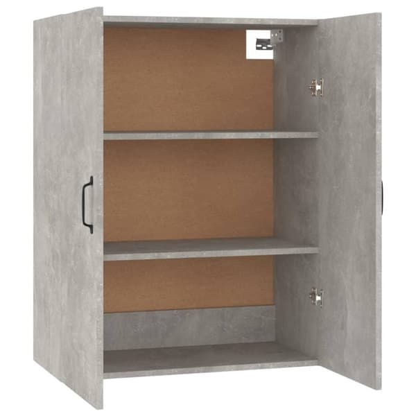 vidaXL Väggskåp betonggrå 69,5x34x90 cm konstruerat trä