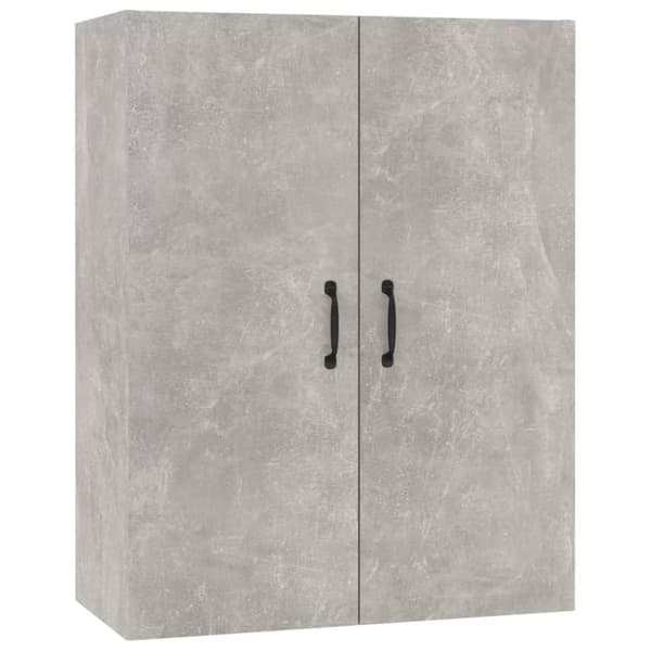 vidaXL Väggskåp betonggrå 69,5x34x90 cm konstruerat trä