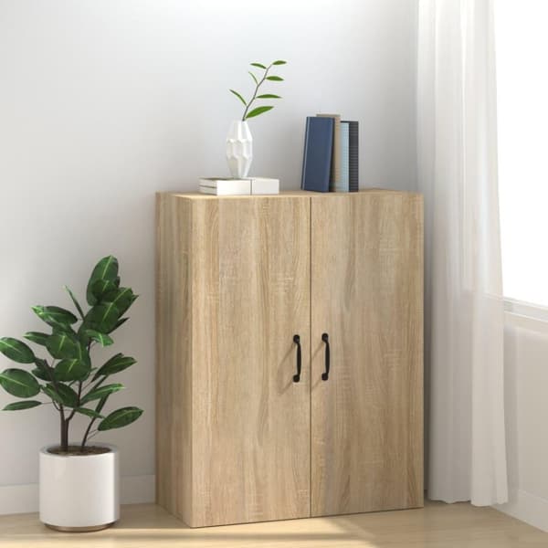 vidaXL Väggskåp sonoma-ek 69,5x34x90 cm konstruerat trä