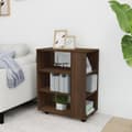 Miniatyrbilde 3 av 11: vidaXL Rulleskap brun eik 60x35x75 cm konstruert tre