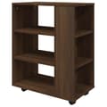 Miniatyrbilde 7 av 11: vidaXL Rulleskap brun eik 60x35x75 cm konstruert tre