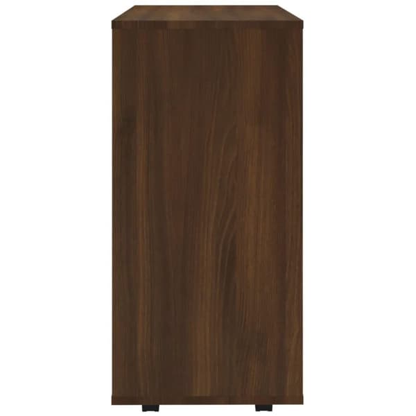 vidaXL Rulleskap brun eik 60x35x75 cm konstruert tre