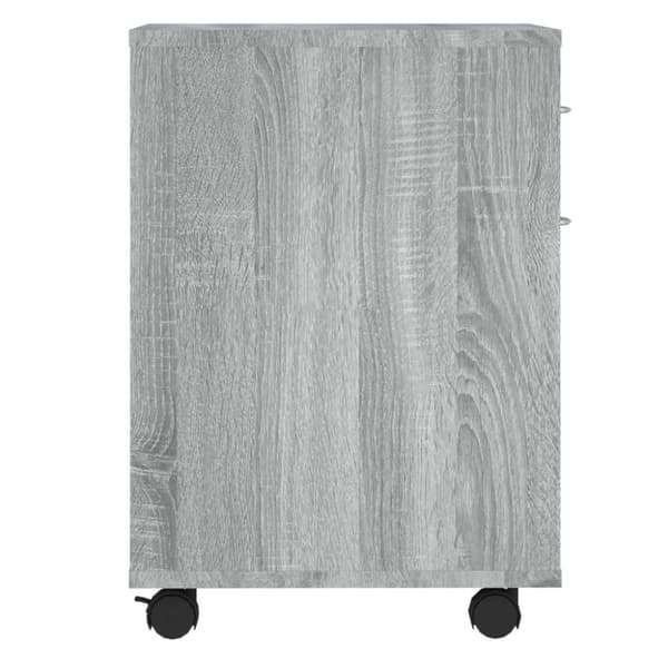 vidaXL Rulleskap grå sonoma 45x38x54 cm konstruert tre