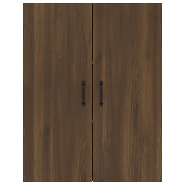 vidaXL Veggskap brun eik 69,5x34x90 cm konstruert tre