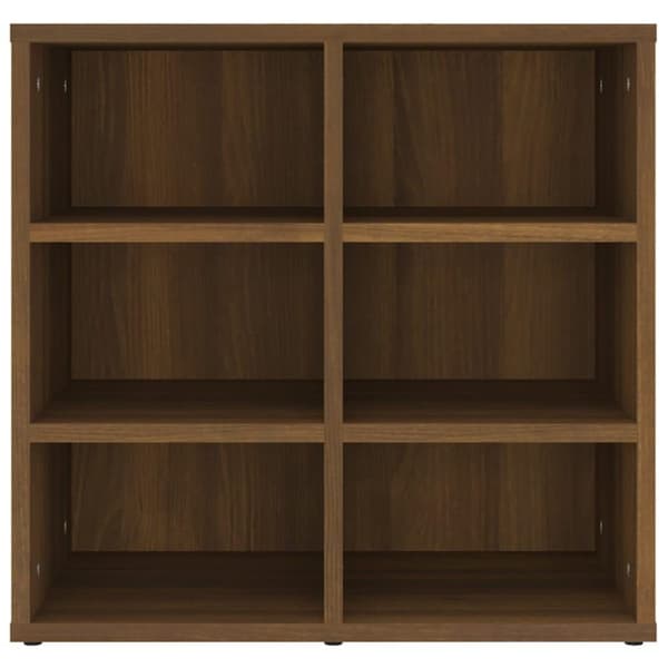 vidaXL Skoskap 2 stk brun eik 52,5x30x50 cm