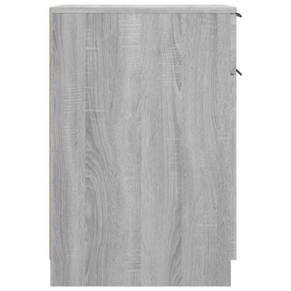 vidaXL skrivebord 33,5x50x75 cm konstrueret træ grå sonoma-eg