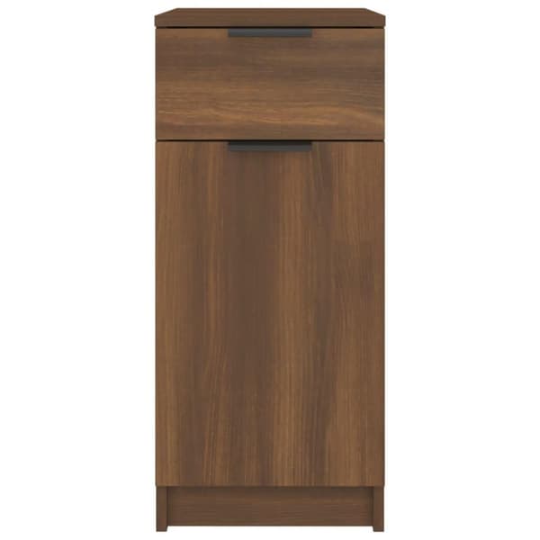 vidaXL skrivebord 33,5x50x75 cm konstrueret træ brun egetræsfarve