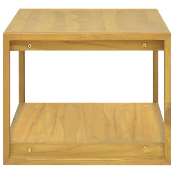 vidaXL Seinäkiinnitettävä kylpyhuoneen kaappi 110x45x35cm täysi tiikki