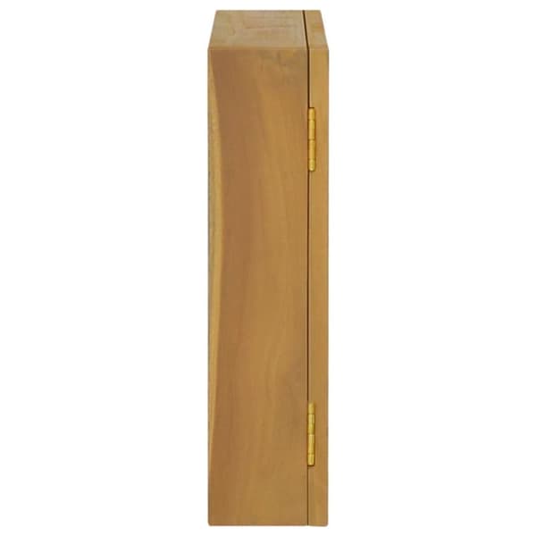 vidaXL spejlskab 60x10x40 cm massivt teaktræ