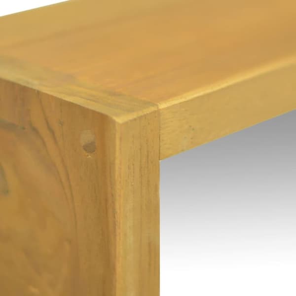 vidaXL spejlskab 30x10x40 cm massivt teaktræ