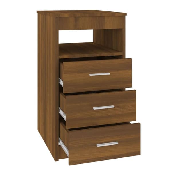 vidaXL Laatikosto ruskea tammi 40x50x76 cm tekninen puu