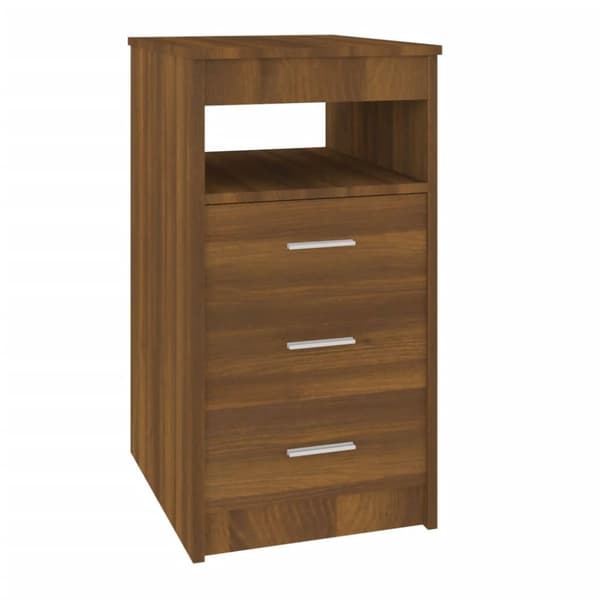 vidaXL Laatikosto ruskea tammi 40x50x76 cm tekninen puu