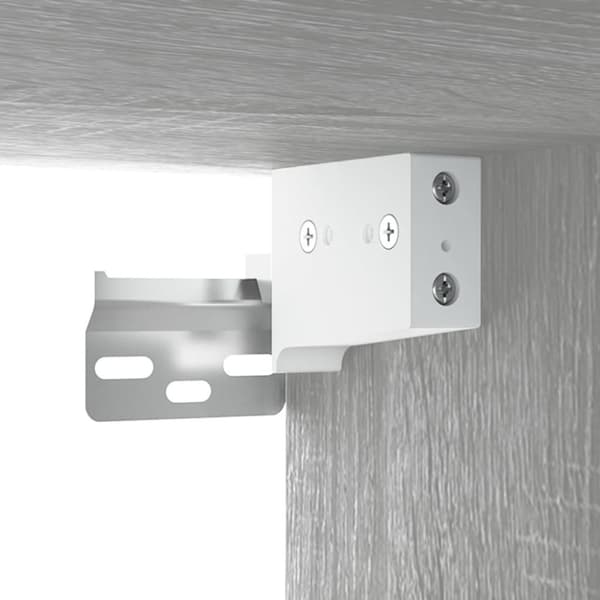 vidaXL Seinäkaapit 2 kpl harmaa Sonoma 60x36,5x35 cm tekninen puu