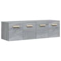 Pikkukuva 2 / 9: vidaXL Seinäkaapit 2 kpl harmaa Sonoma 60x36,5x35 cm tekninen puu