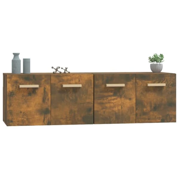 vidaXL vægskabe 2 stk. 60x36,5x35 cm konstrueret træ sonoma-eg