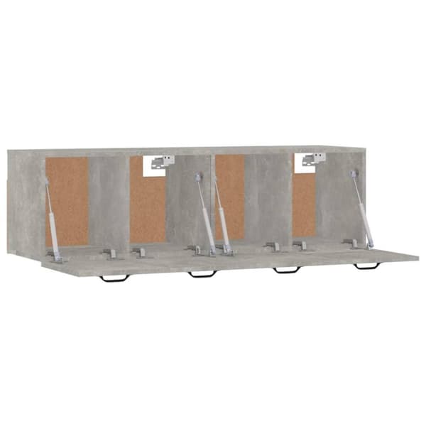 vidaXL vægskabe 2 stk. 80x35x36,5 cm konstrueret træ betongrå
