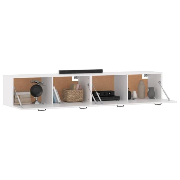 vidaXL Seinäkaapit 2 kpl valkoinen 100x36,5x35 cm tekninen puu