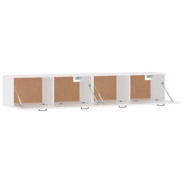 vidaXL Seinäkaapit 2 kpl valkoinen 100x36,5x35 cm tekninen puu