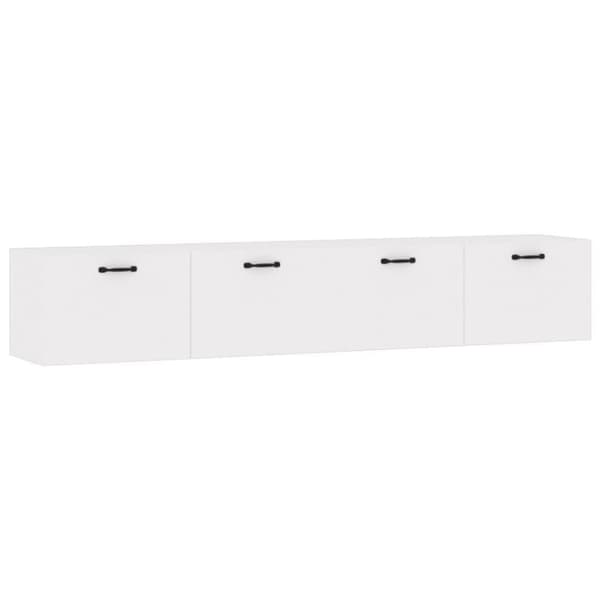 vidaXL Seinäkaapit 2 kpl valkoinen 100x36,5x35 cm tekninen puu