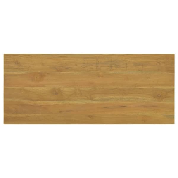 vidaXL Veggmontert baderomsskap 110x45x30 cm heltre teak