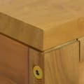 Miniatyrbilde 6 av 9: vidaXL Veggmontert baderomsskap 110x45x30 cm heltre teak